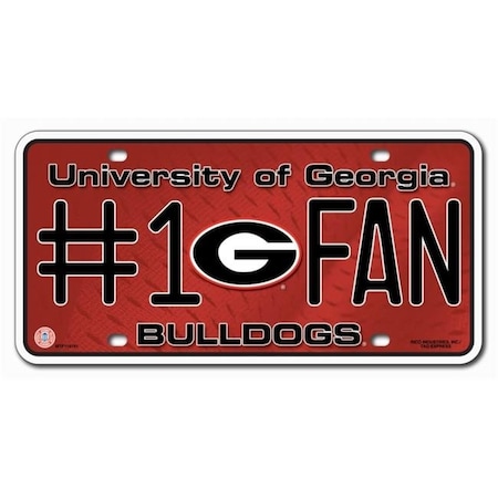 Rico Industries Georgia Bulldogs License Plate No 1 Fan 9474628976
